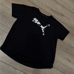 Puma Black T-Shirt for girls